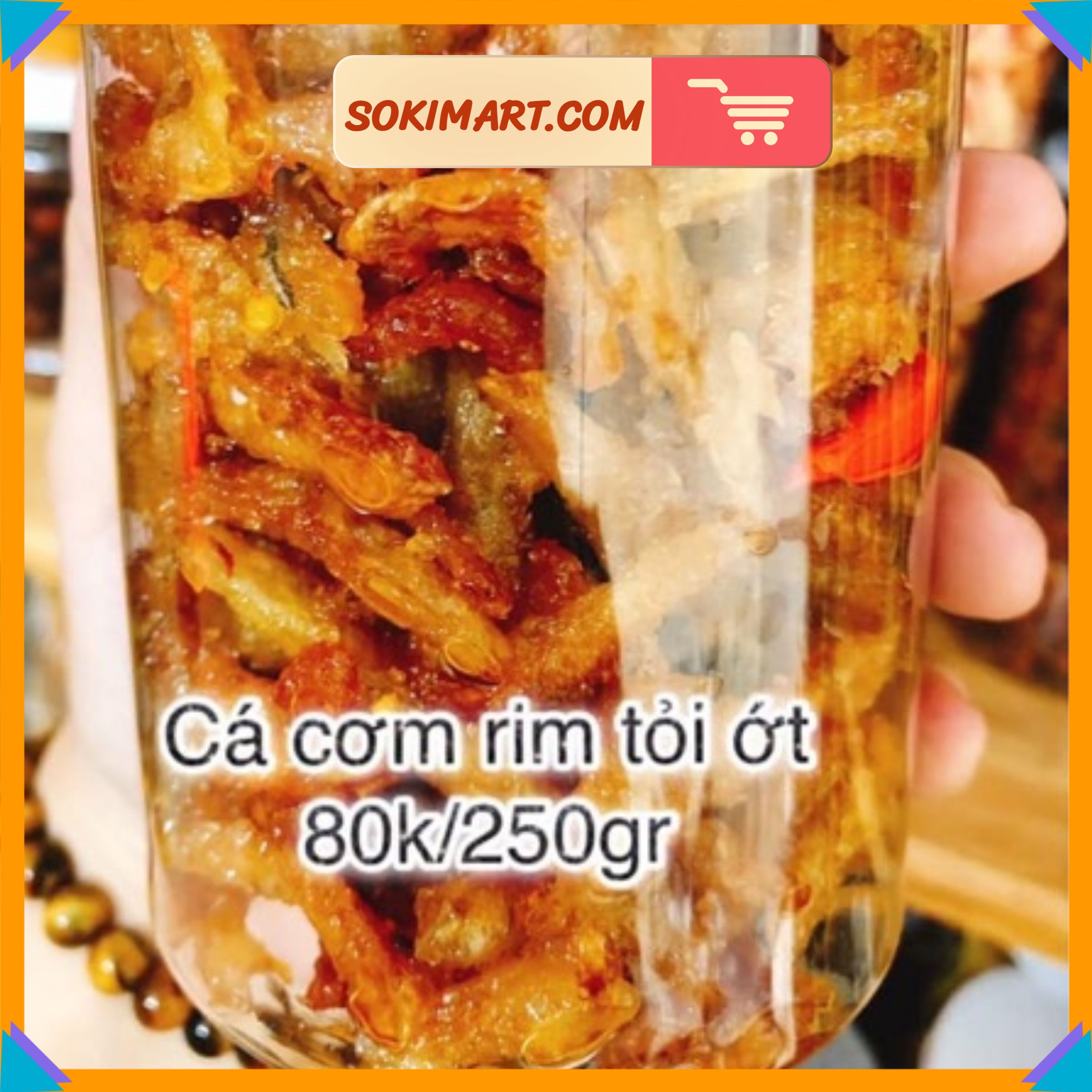 Cá cơm rim tỏi ớt - 250g