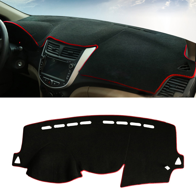 Cho hyundai accent i25 solaris verna rb 2011 2012 2013 2014 2015 2016 xe bảng điều khiển bìa mat sun shade pad thảm phụ kiện