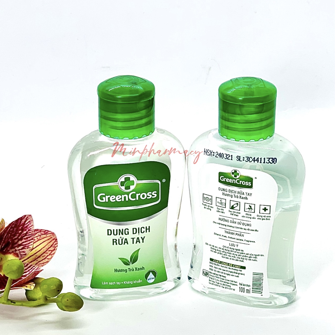 [HCM]Dung dịch Nước Rửa tay Green Cross (Nhiều mùi hương) 100ml - Minpharmacy