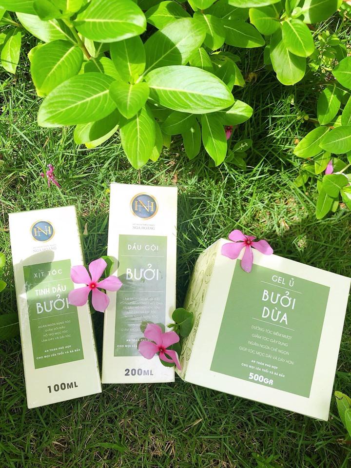 [HCM]Combo bộ dưỡng tóc bưởi dừa NGA HOÀNG