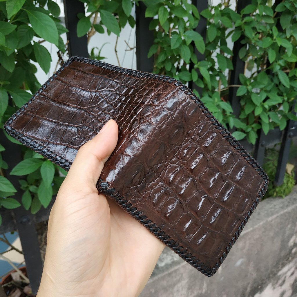 [FREE SHIP] Ví Da Cá Sấu [GAI LƯNG CÁ SẤU ĐAN VIỀN RẤT ĐẸP] VS1V08N