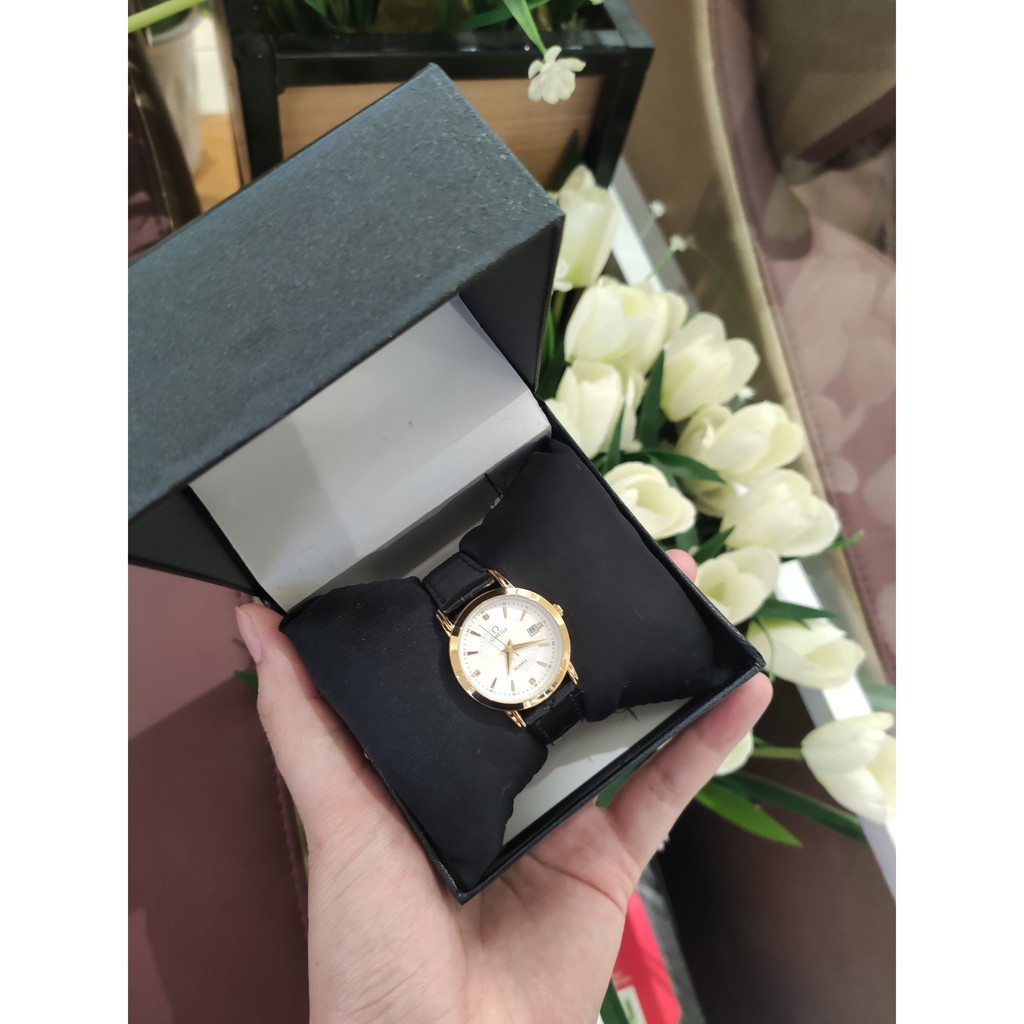 [HOT 2021] [Free Sip] [Siêu Phẩm] Đồng hồ Omega Nam nữ dây da đính đá tính tế