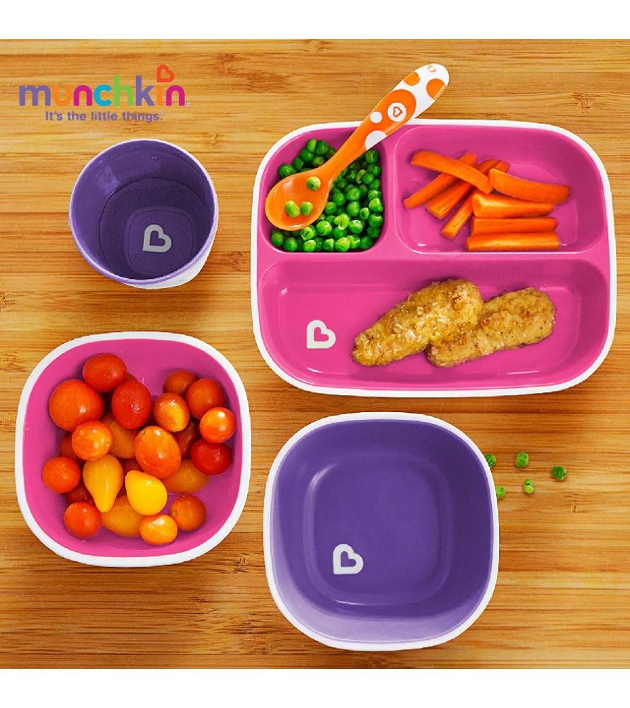 BỘ 2 BÁT CHỐNG TRƯỢT MUNCHKIN (HỒNG-TÍM)