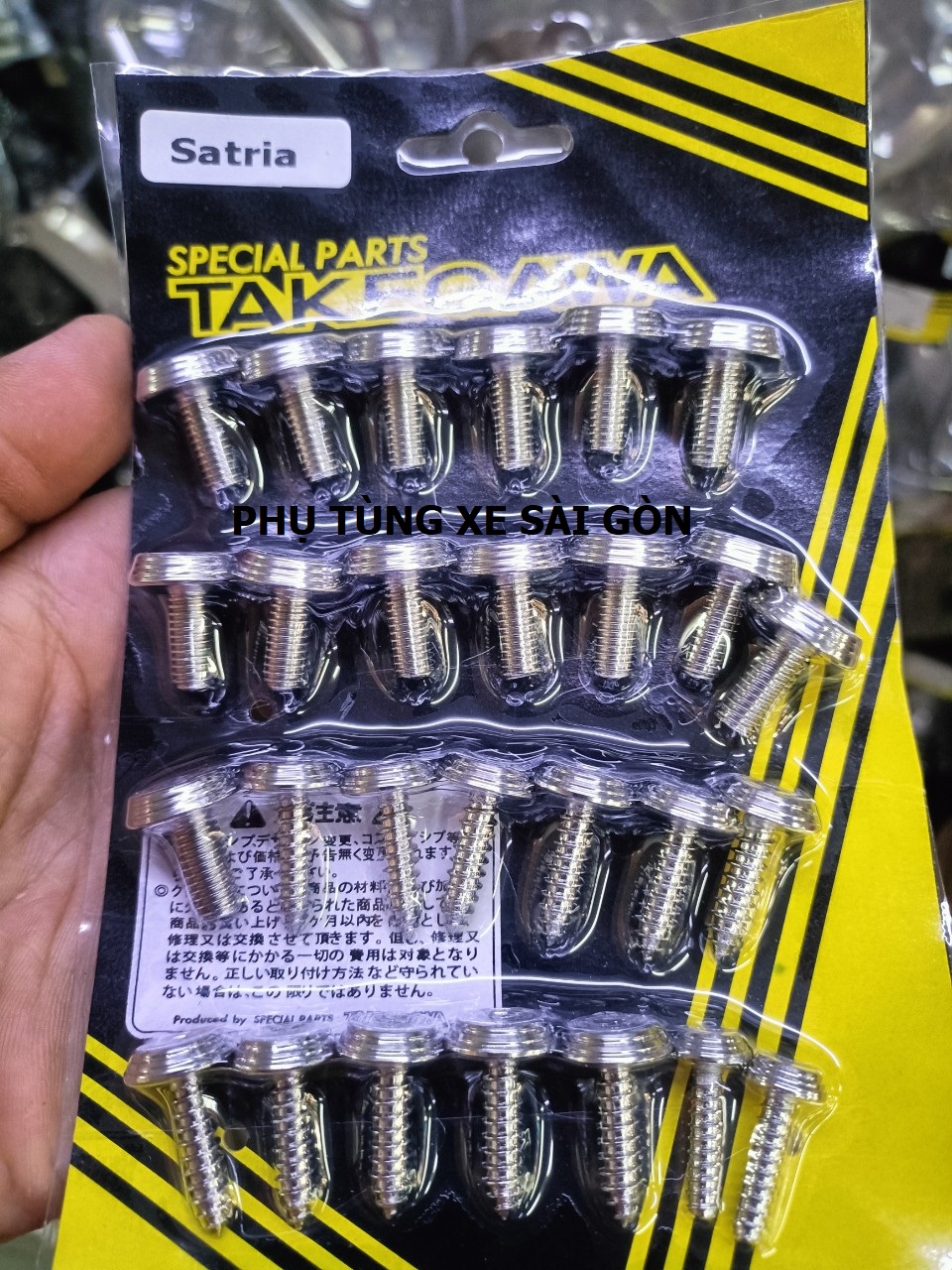 Bộ ốc dàn áo Salaya cho xe Satria  (bộ 27 con)