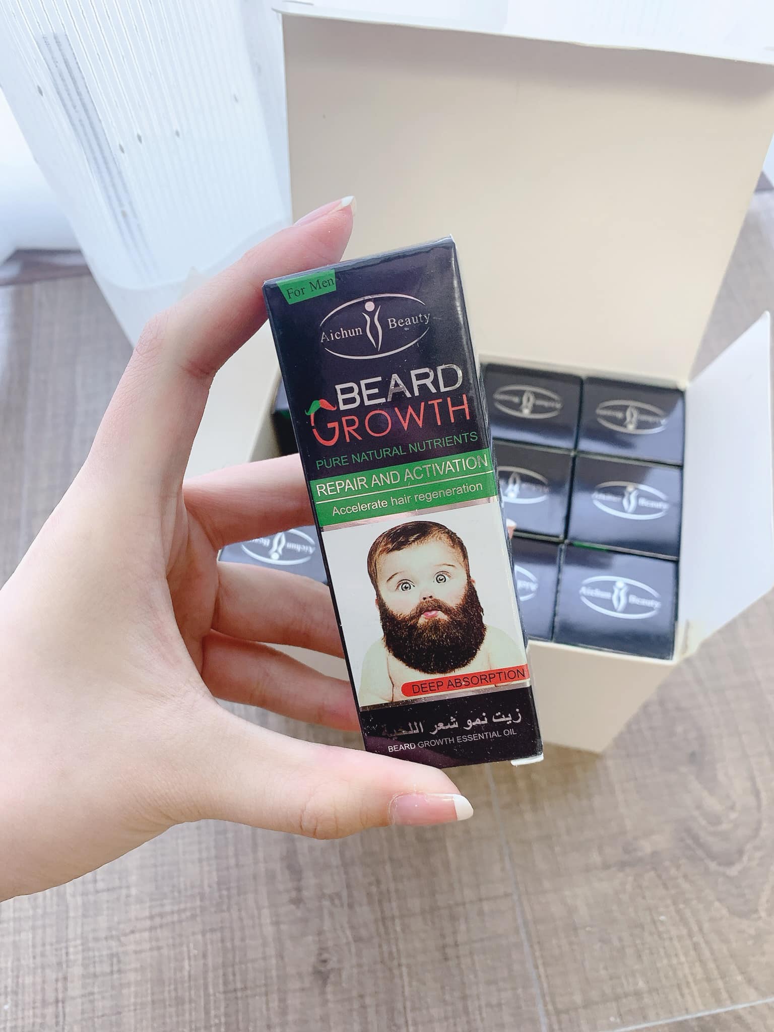 TINH DẦU KÍCH THÍCH MỌC RÂU AICHUN 30ML