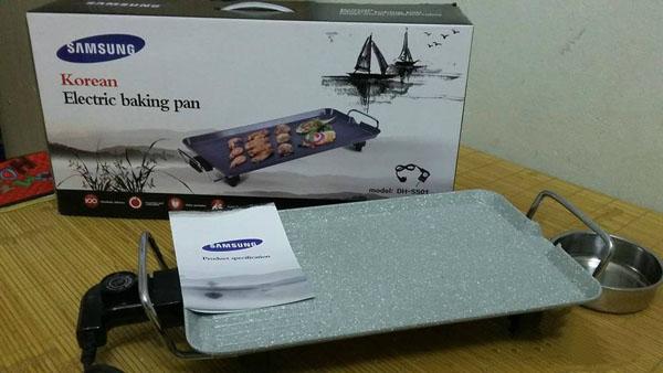 [HCM][Giá rẻ hủy diệt] Bếp nướng điện Samsung DH-SS01 mặt vân đá