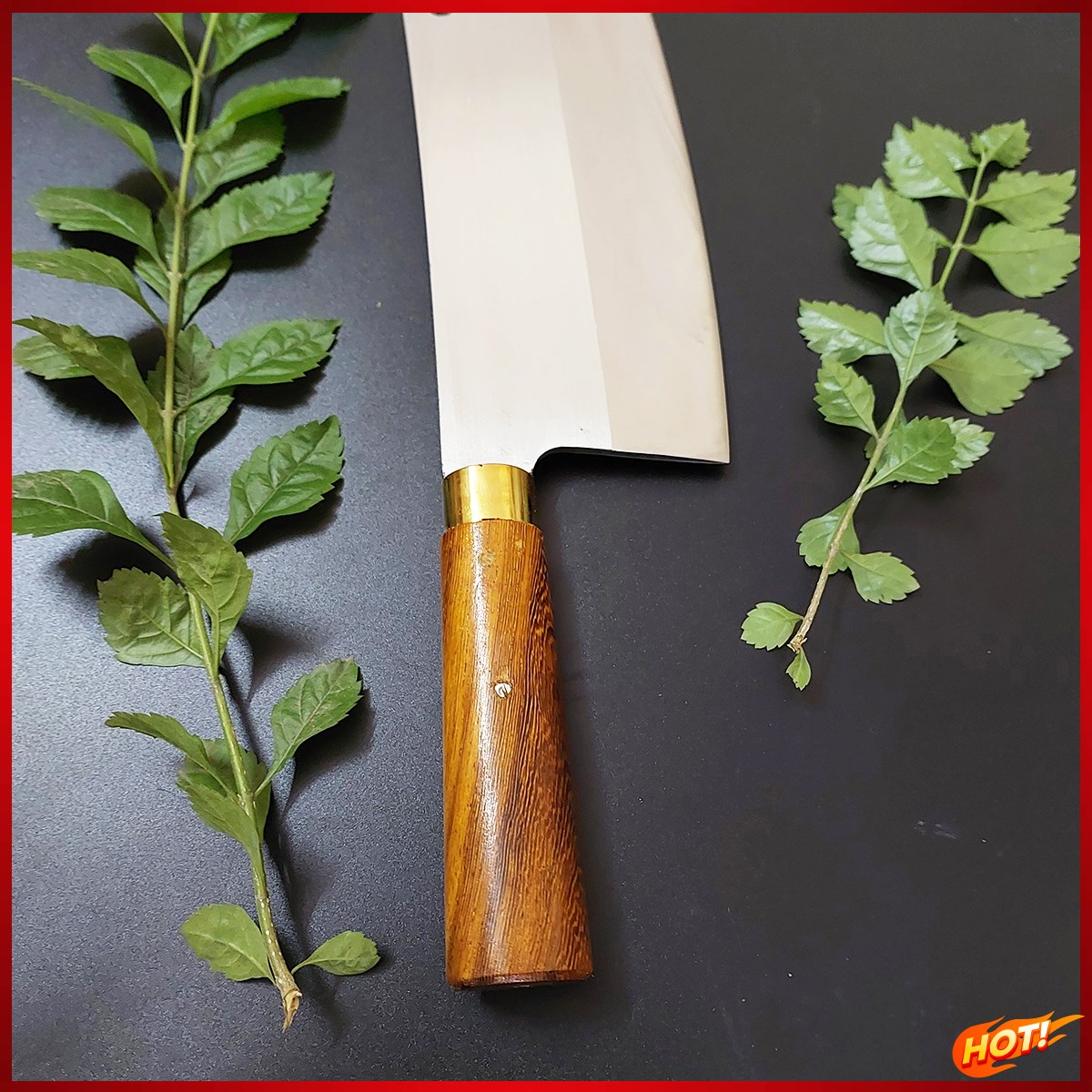 Dao chặt xương chặt gà vịt thép trắng và thép nhíp cao cấp