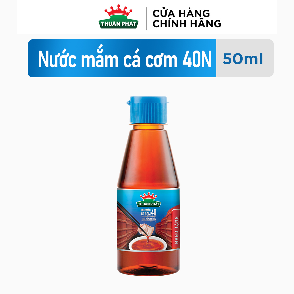 Hàng tặng không bán Nước mắm cá cơm Thuận Phát 40 độ đạm 50ml