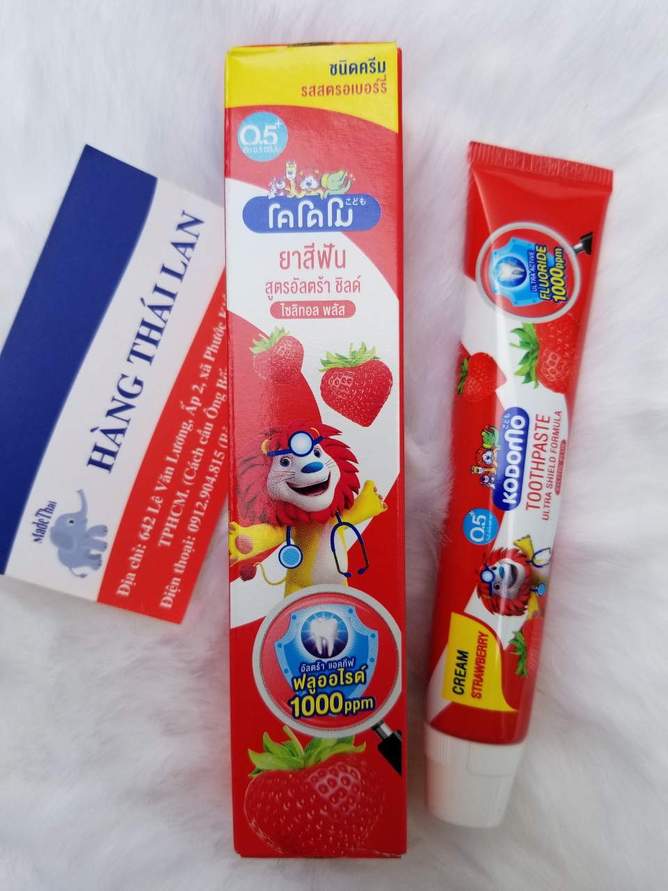 [HCM]Kem đánh răng trẻ em Kodomo Thái Lan 40gram