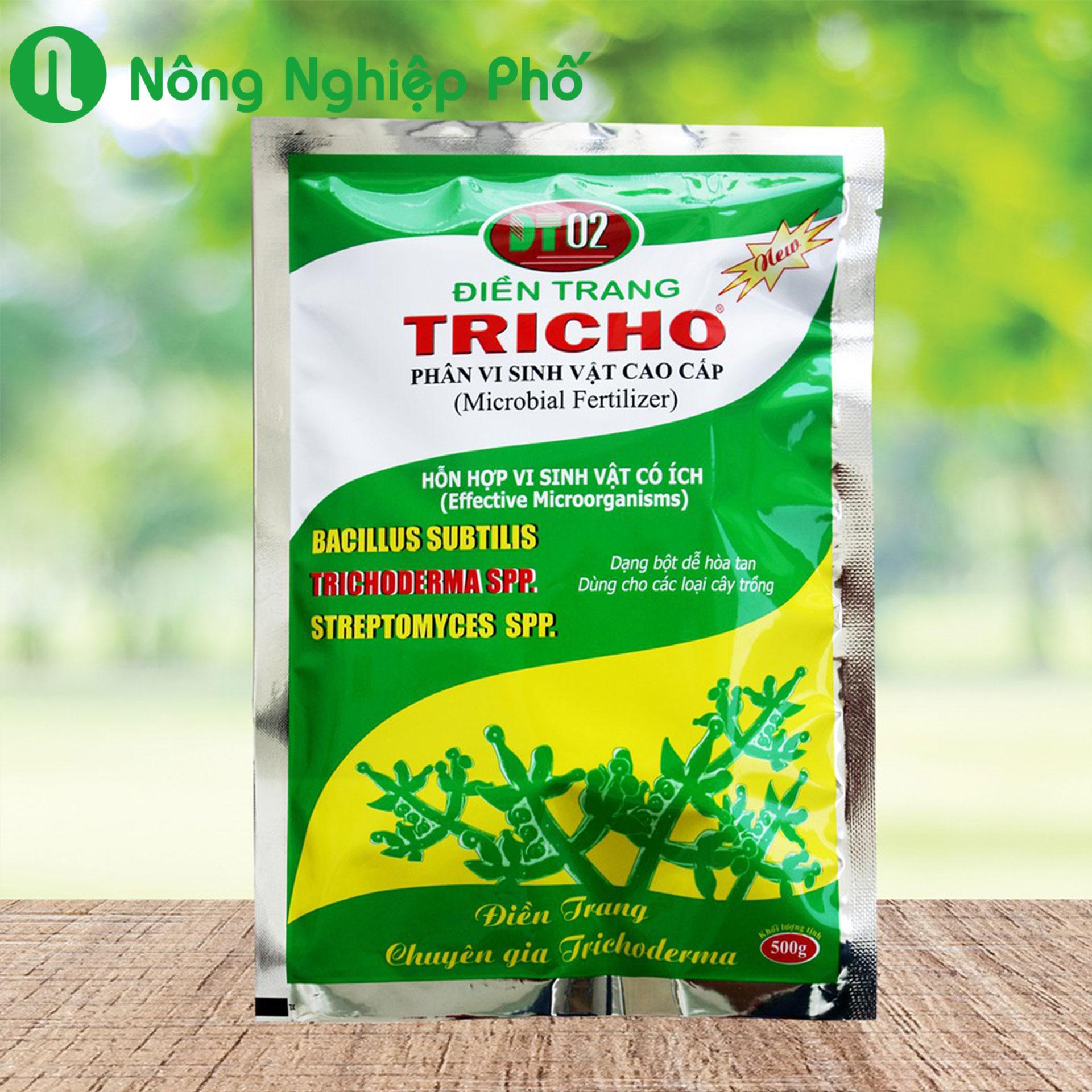 Phân hữu cơ vi sinh Trichoderma Điền Trang - Gói 500 gram - Nông Nghiệp Phố
