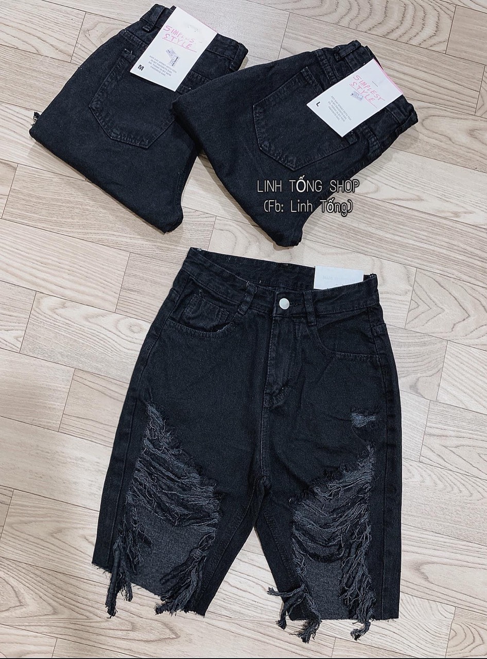 QUẦN JEANS NGỐ RÁCH MẢNG
