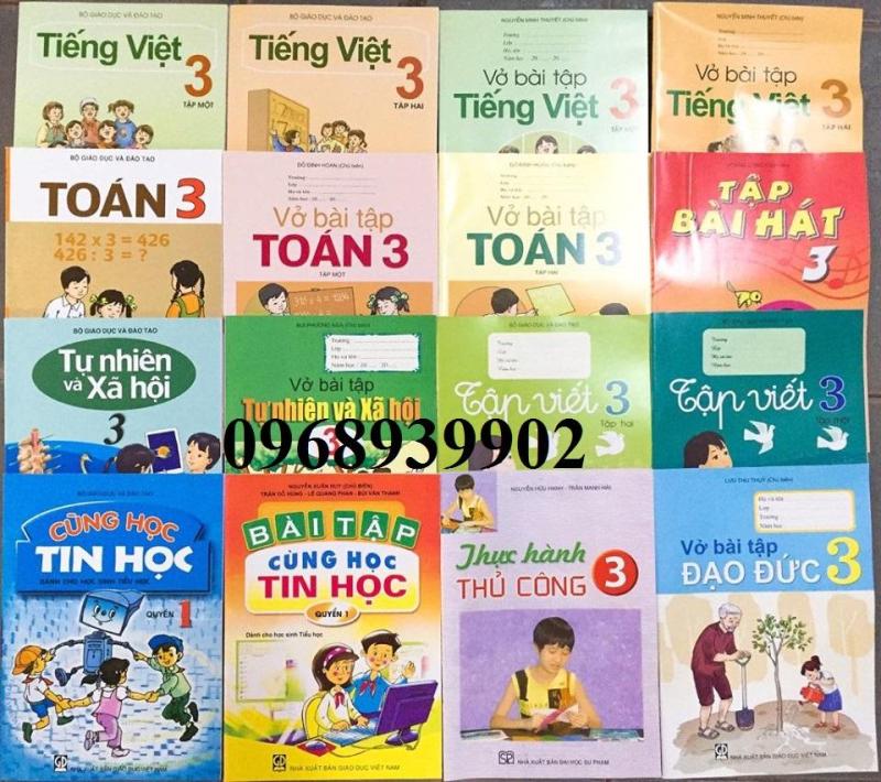 Mua Bộ sách giáo khoa và vở bài tạp lớp 3 (gồm 16Q)