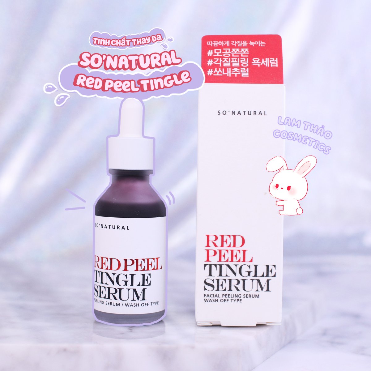 Thay Da Sinh Học SoNatural Red Peel Tingle Serum