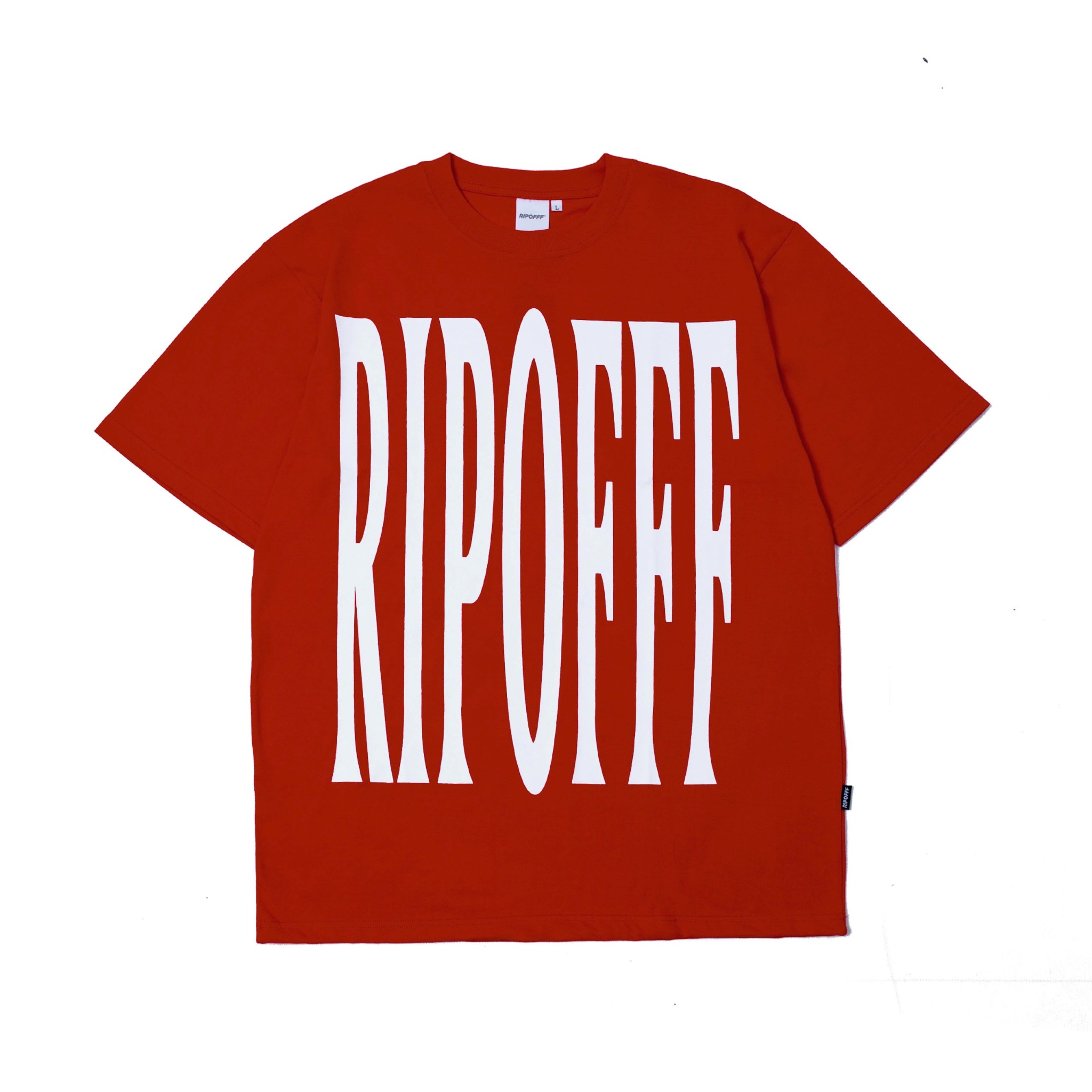 RIPOFFF Big Logo  T-shirt - Red