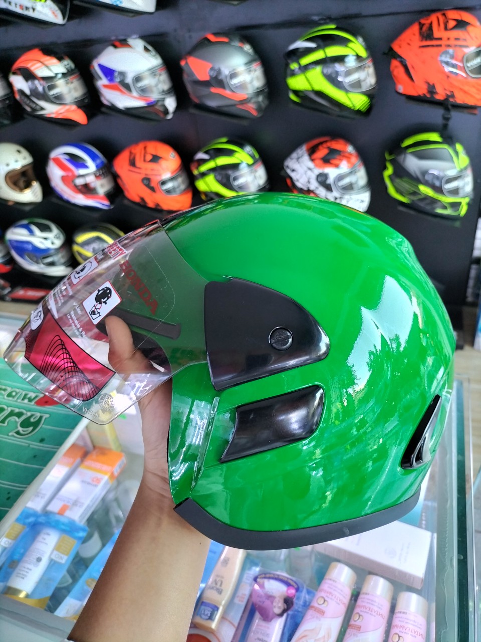 Mũ 3/4 GRAB Có Kính