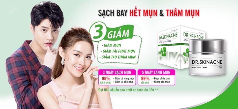 [HCM]Kem trj mụn Dr.Skin Acne hũ 15g