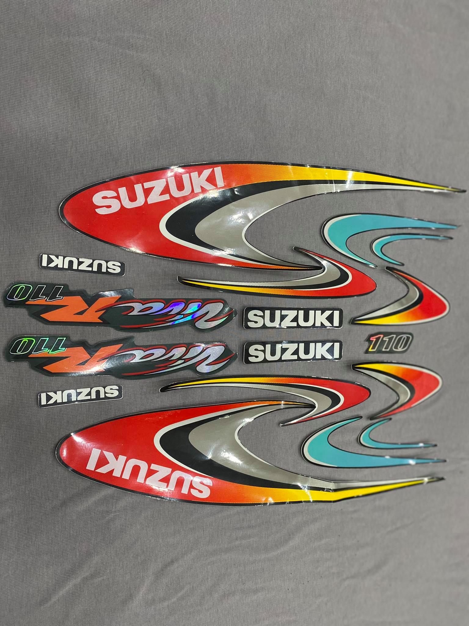 Nguyên bộ tem rời 3 lớp zin thái dán xe máy Suzuki Viva thắng đĩa