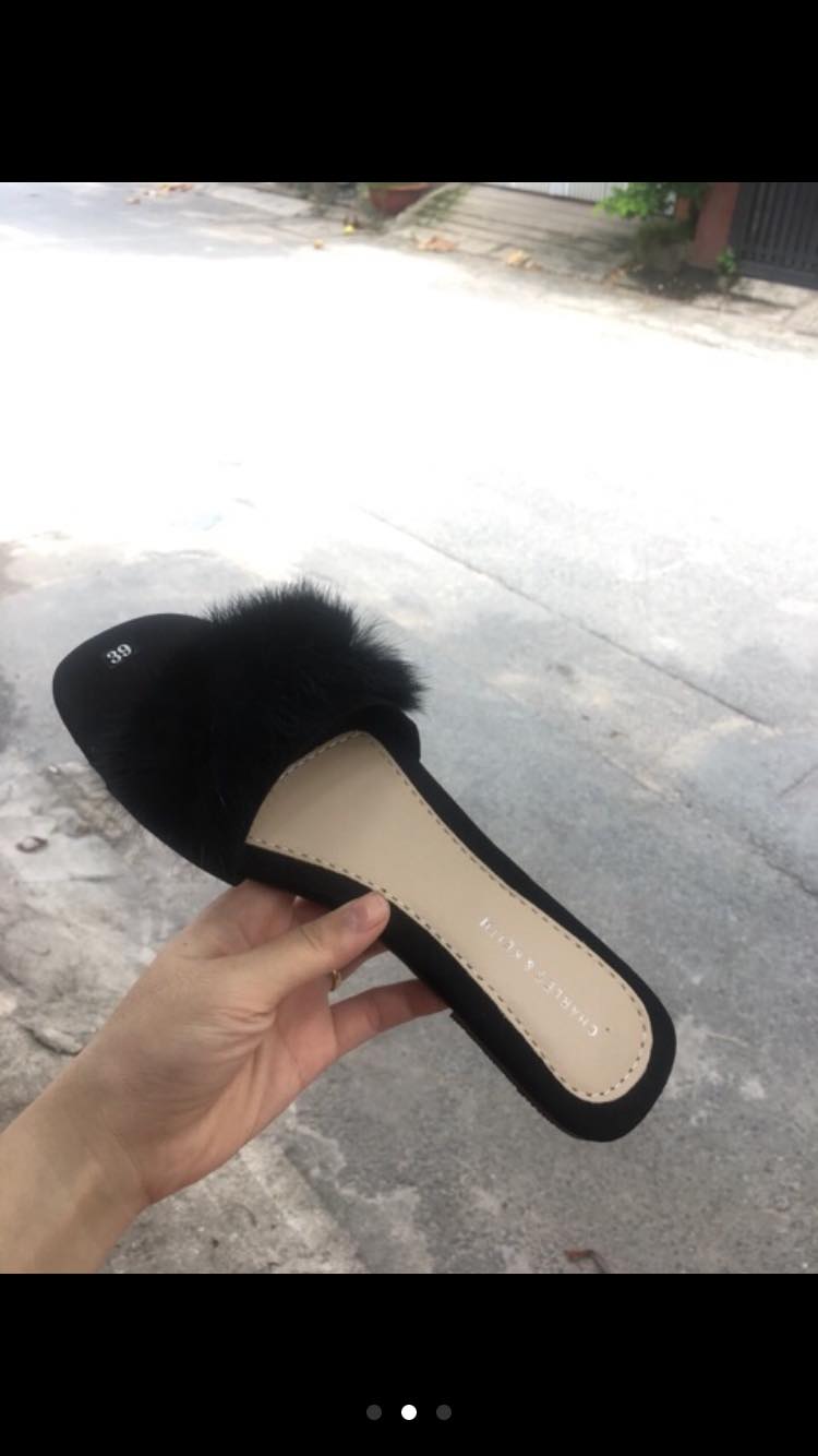 [HCM]Dép quai ngang lông xù mịn