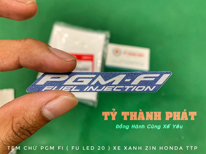 Tem chử pgm fi xe xanh