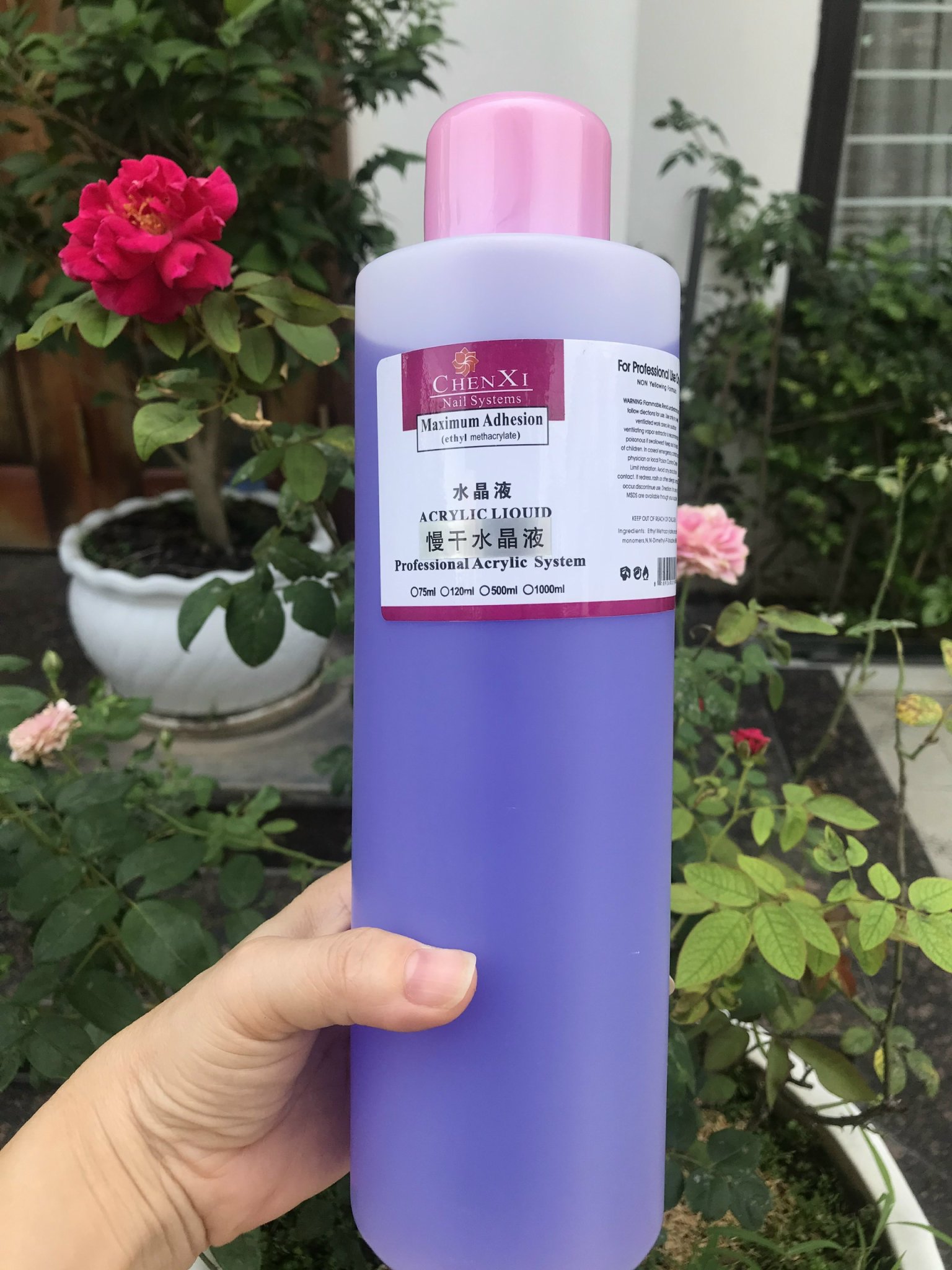Lưu huỳnh, Dung dịch mầu tím dùng để đắp bột móng tay, móng chân - lâu khô - 1000ml