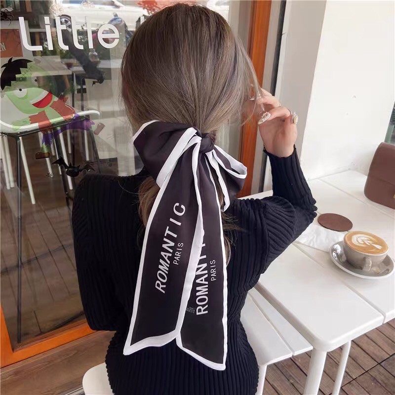 [HCM]Khăn choàng cổ thắt nơ áo sơ mi size 9x158cm