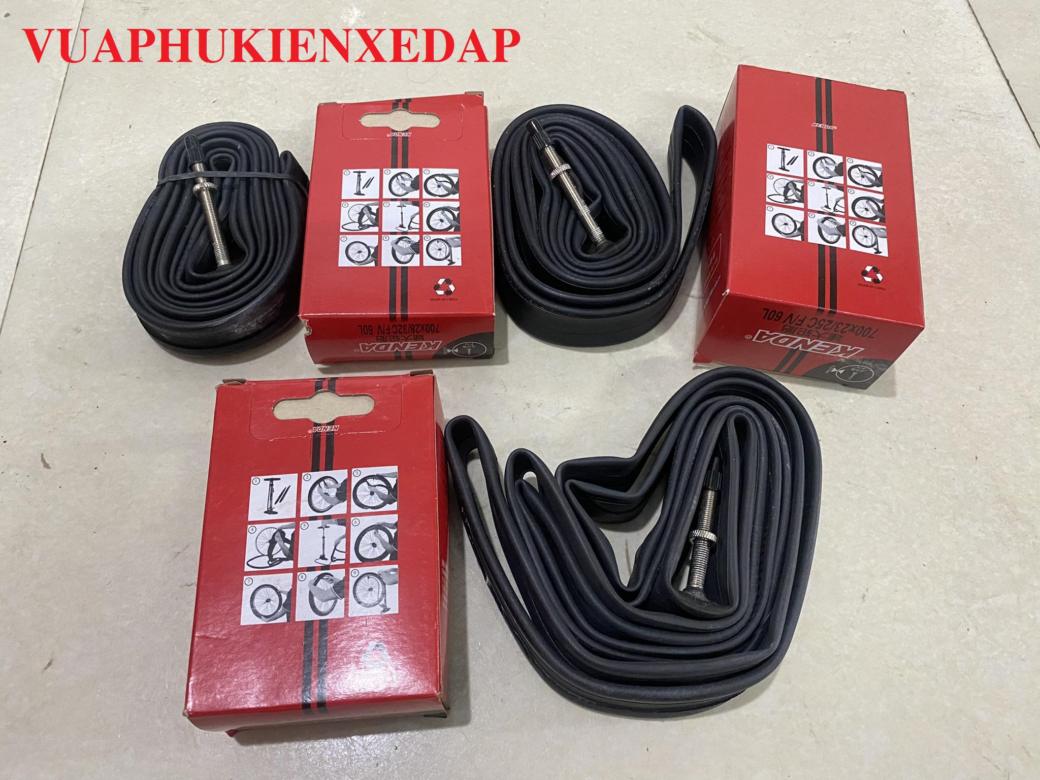 Săm Kenda bánh 700 x 23c - 45c Sử dụng van gạo