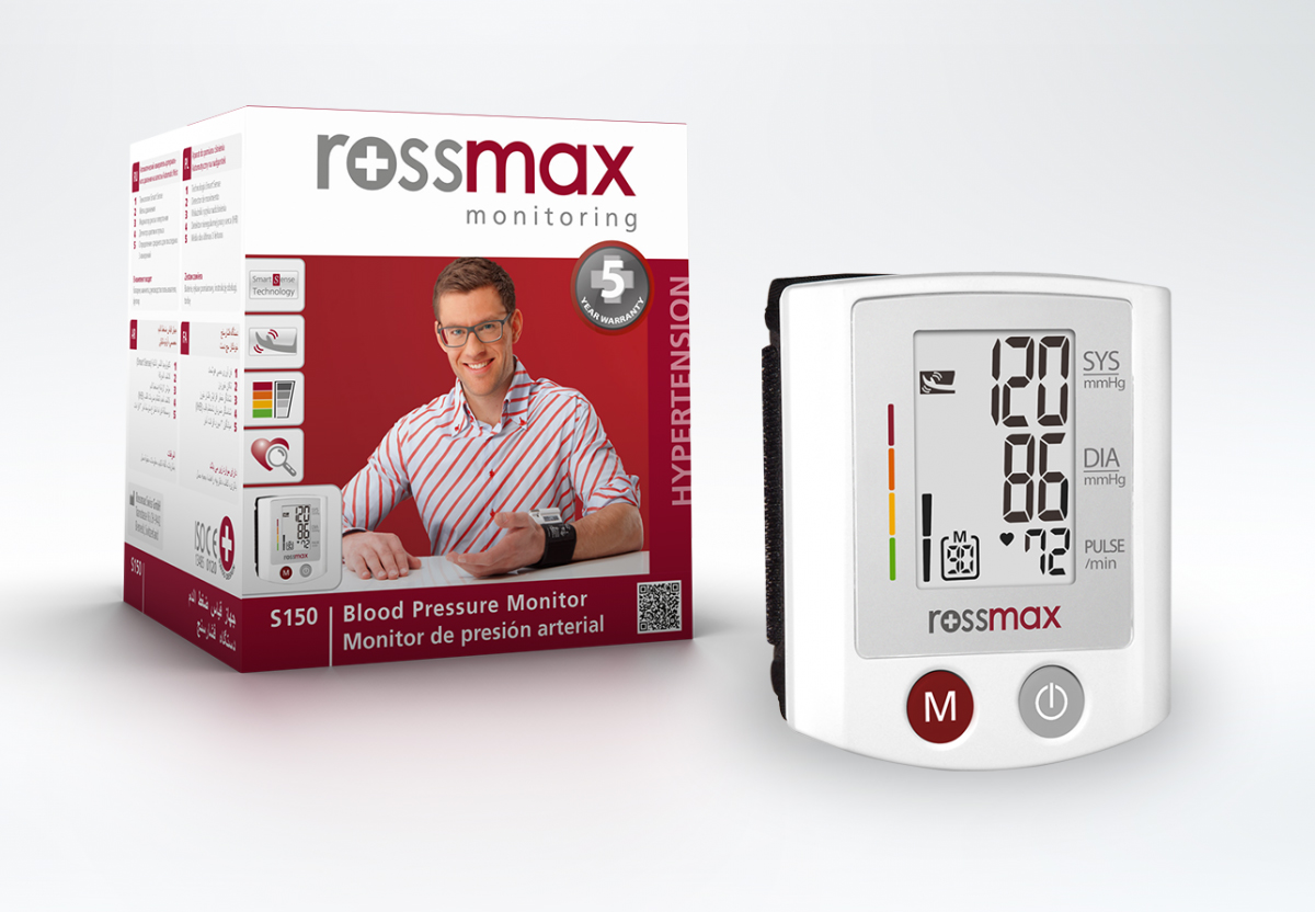 Máy đo huyết áp cổ tay Rossmax S150 - Mỹ