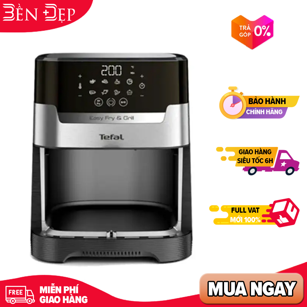 Nồi chiên không dầu 4,2l tefal ey505d15