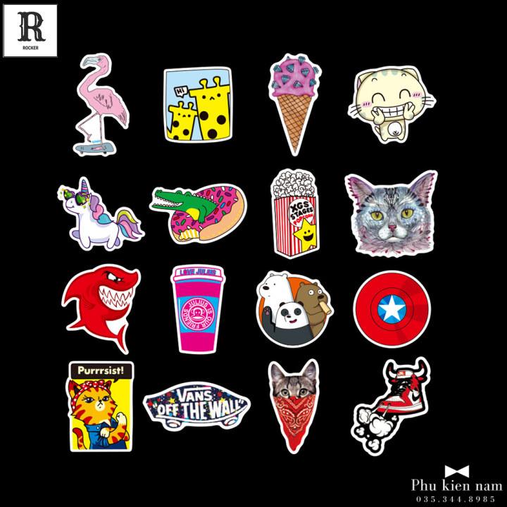 Sticker PVC Chống nước Hình dán Pokemon Pikachu ST028