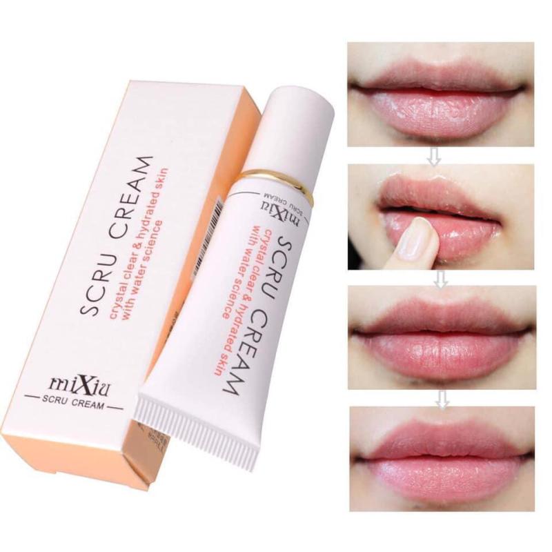 Gel Mixiu tẩy tế bào chết và dưỡng ẩm cho môi, loại bỏ thâm và khô môi