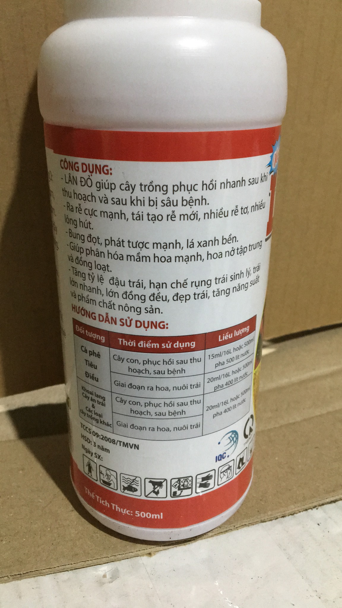 Lân Đỏ 40 phần trăm lọ 500ml