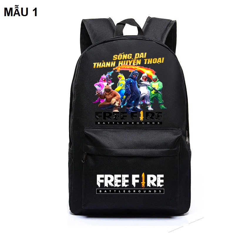 ( Sale HOT ) [ẢNH THẬT] Balo Đi Học Free Fire Cực Ngầu - Khủng Long loại 1