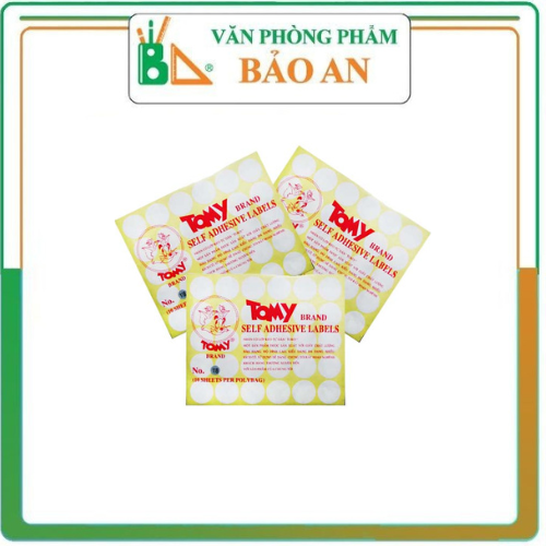 Giấy decal in mã vạch tomy khổ a5 các số