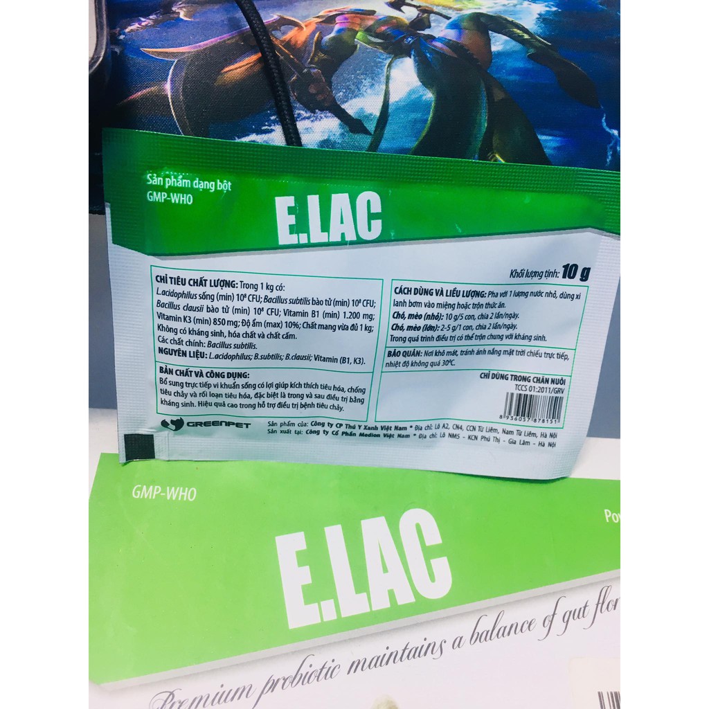 Men Tiêu Hóa Cho Chó Mèo ELAC 10g