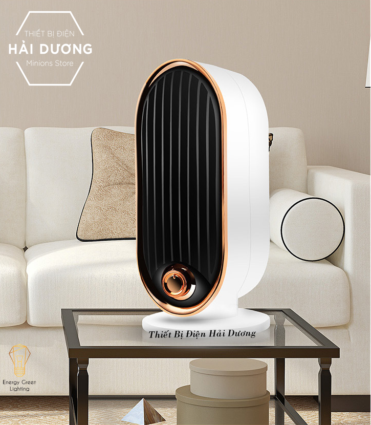 Máy sưởi để bàn MS-302, Quạt sưởi mini,  Công Nghệ Sưởi Gốm PTC Ceramic , Làm nóng nhanh , Tích hợp tản gió ,Vỏ ABS chống cháy, Tiết kiệm điện năng, Phong cách cổ điển sang trọng - Bảo hành 12 tháng