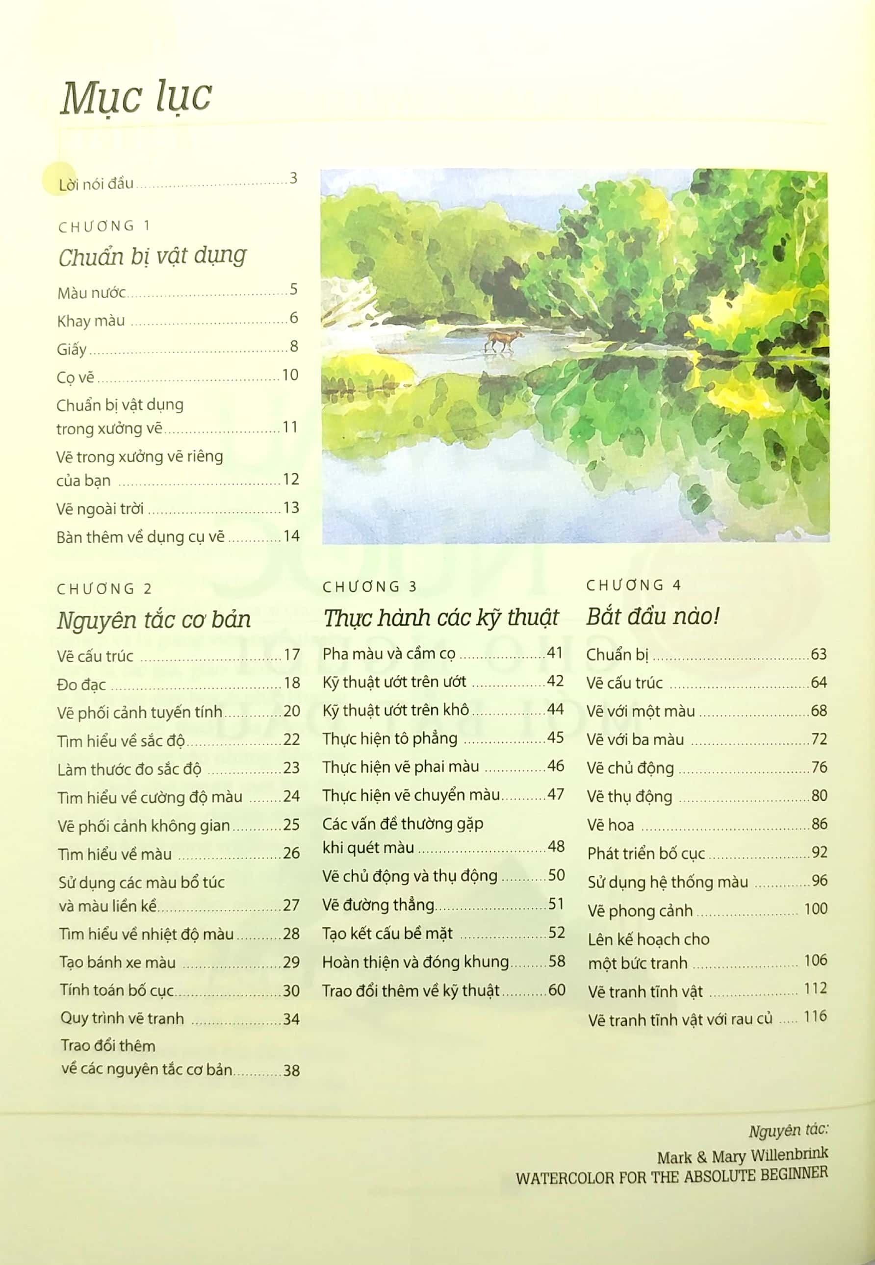 Sách Fahasa - Vẽ Màu Nước Cho Người Mới Bắt Đầu (Tái Bản)