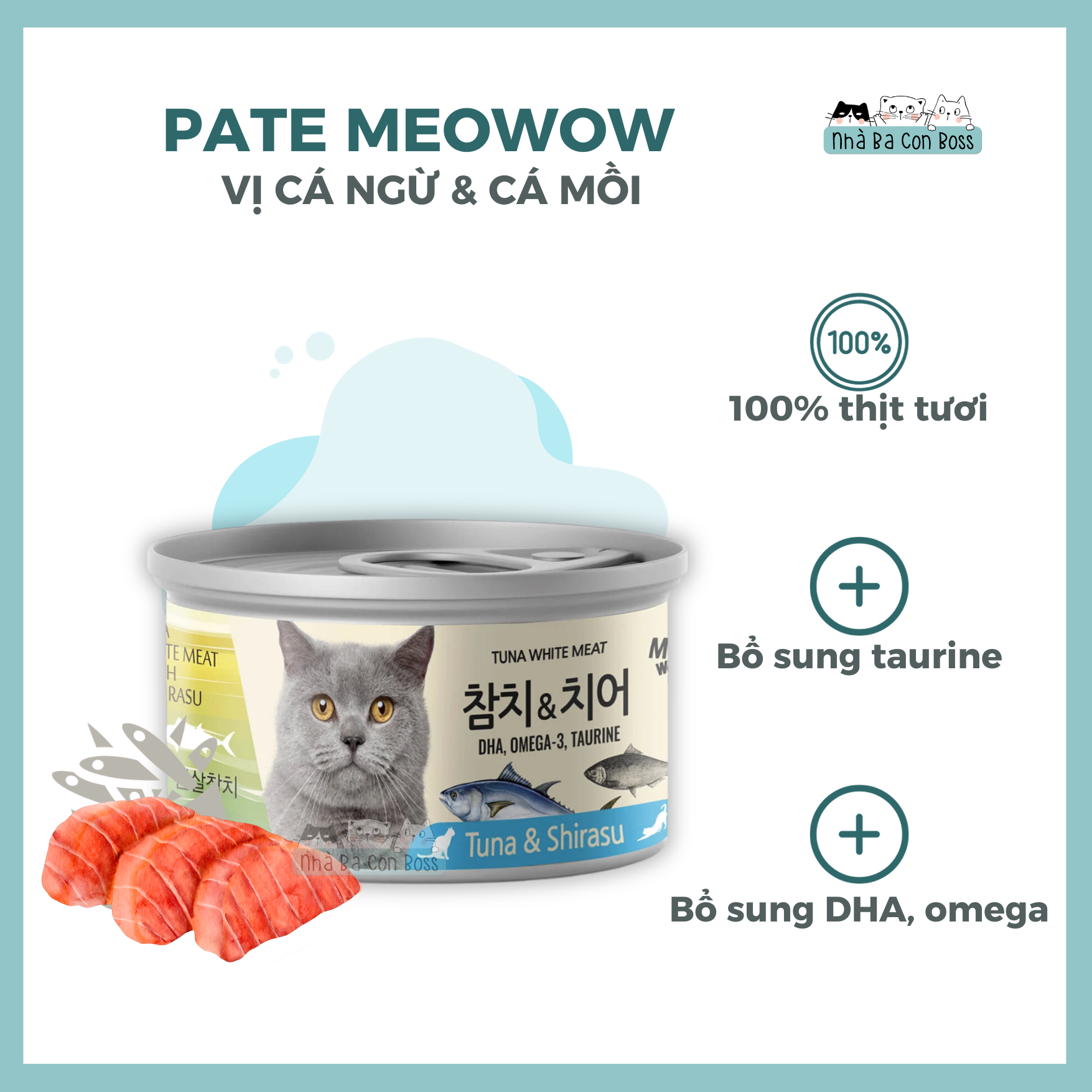 [Lon 80g] Pate Cho Mèo Meowow