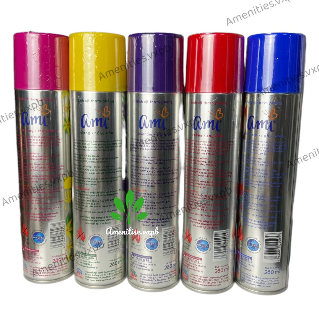 xịt phòng Ami 280ml các mùi