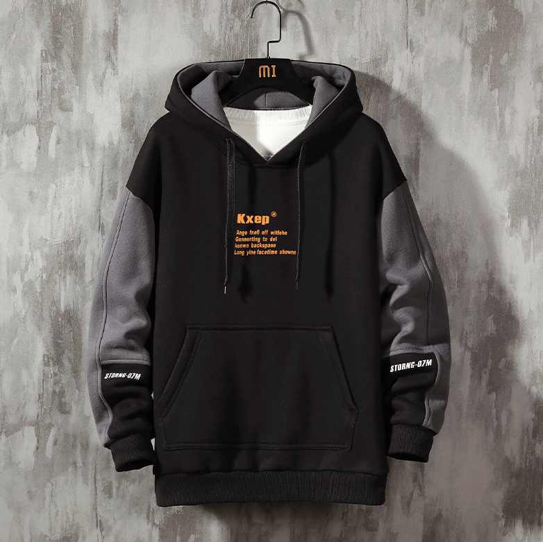Áo Hoodies Nỉ Nam Có Mũ Trùm Đầu Phối Chữ KXEP Trẻ Trung Nặng Động Phong Cách hàn Quốc Thời Trang 20243 FASHION4MENHCM AO TOP NAM 90000190
