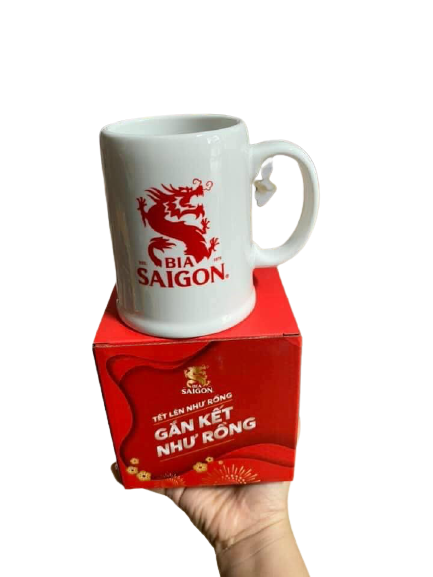 [HCM]Ly sứ Minh Long hàng Quà Tăng Bia Saigòn