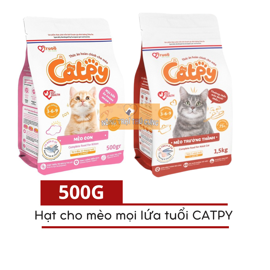 Hạt catpy cho mèo mọi lứa tuổi 500g -