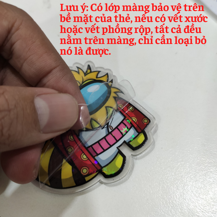 [MỚI] 1 móc khóa Among Us mica cao cấp nhiều mẫu để lựa chọn