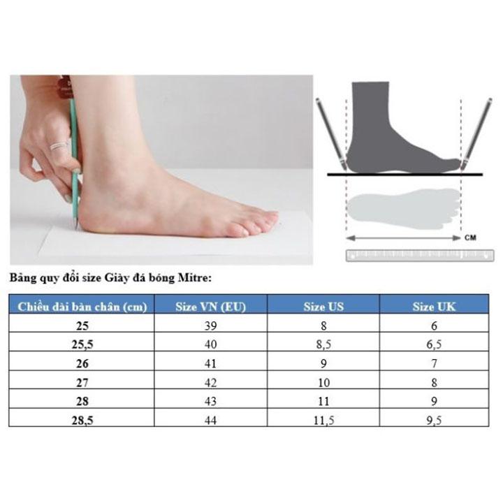 Giày Bóng Đá MITRE 170501 Xanh - Đen