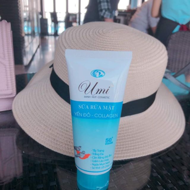 combo 3 tuýp sữa rửa mặt Umi yến đỏ