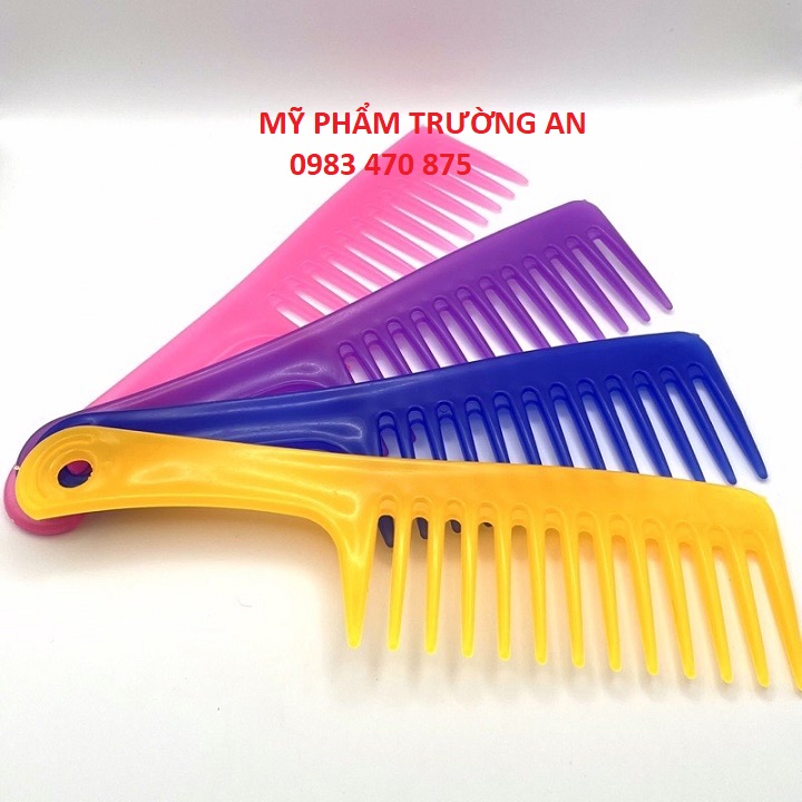 Lược chải tóc răng thưa,răng to,gở rối cho tóc xoăn,tóc uốn
