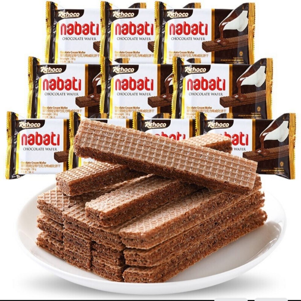 compo 8 gói bánh kem xốp NABATI nhân socola 52g/ gói