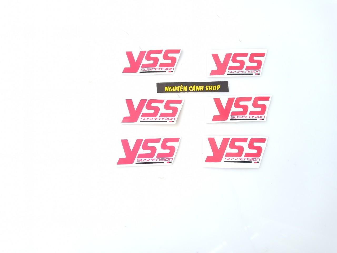 2 tem yss dán phuộc xe máy