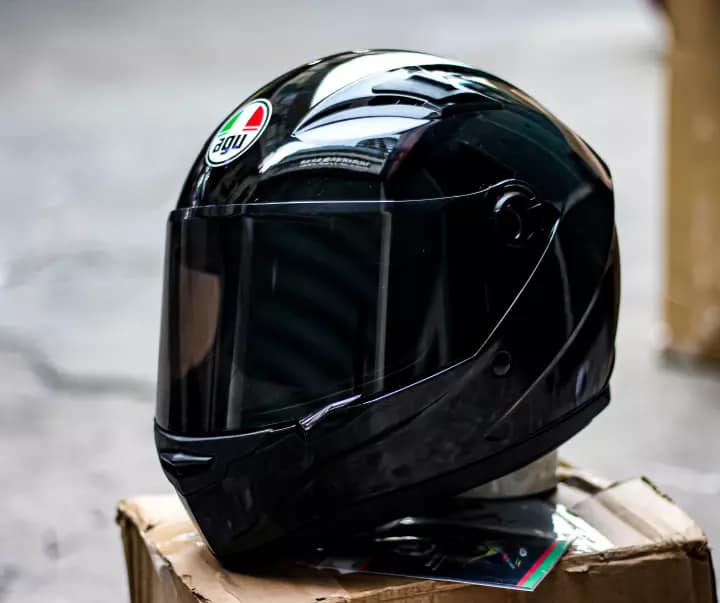 [HCM]Mũ bảo hiểm fullface GXT/AGU tem đen bóng