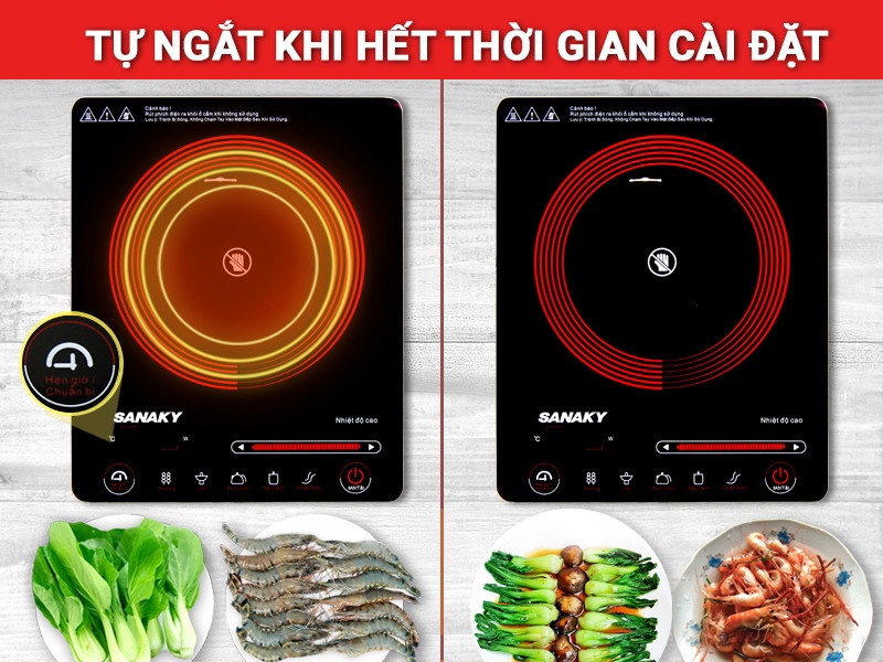 Bếp hồng ngoại Sanaky (Nhật Bản) SNK2102HG 2000W (Mới 100%, bảo hành chính hãng 12 tháng)