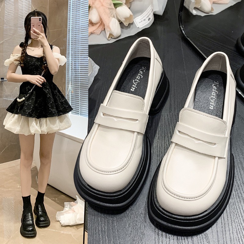 Bốt nữ oxford Minmin 4Cm kiểu dáng hàn quốc da mền